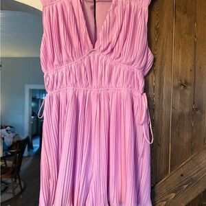 Endless Rose Light Pink Satin Romper